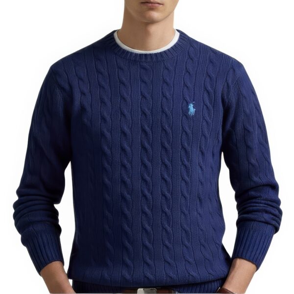 Pull RLF Col Rond en Coton Uni – Image 8