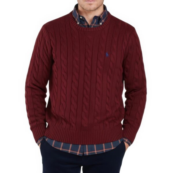 Pull RLF Col Rond en Coton Uni – Image 7