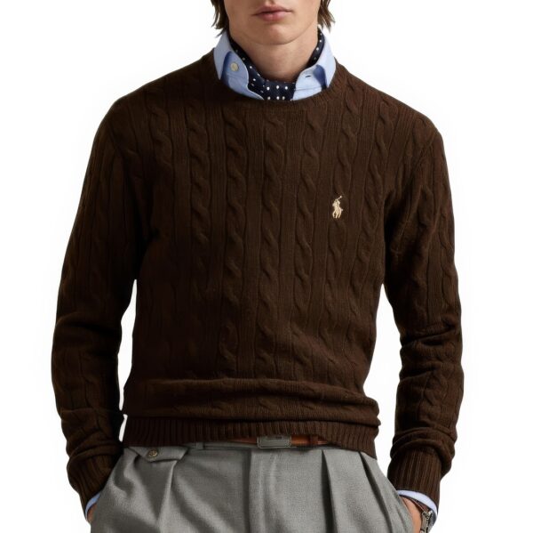Pull RLF Col Rond en Coton Uni – Image 5