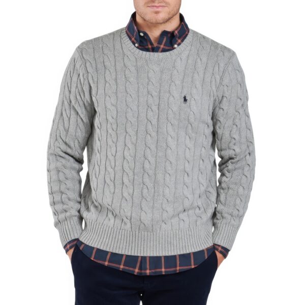 Pull RLF Col Rond en Coton Uni – Image 6