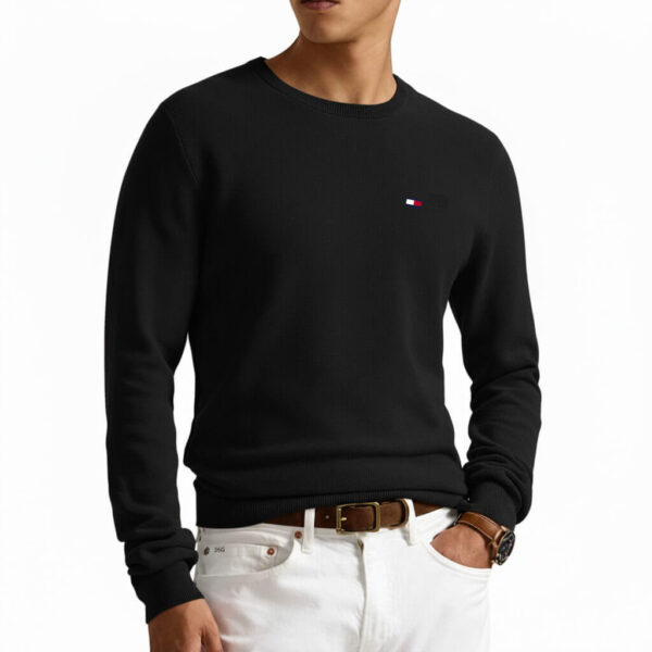 Pull Piqué TMM Col Rond en coton – Image 5