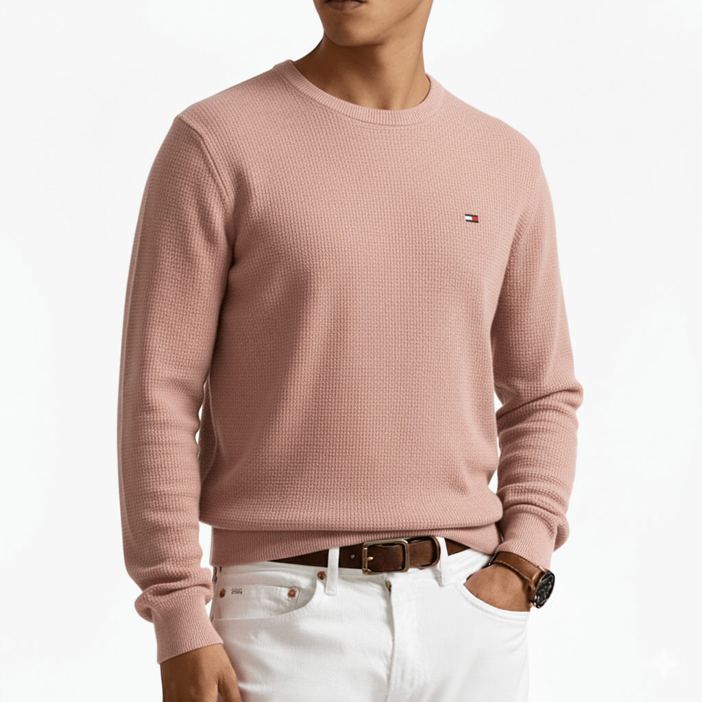 Pull Piqué TMM Col Rond en coton – Image 4