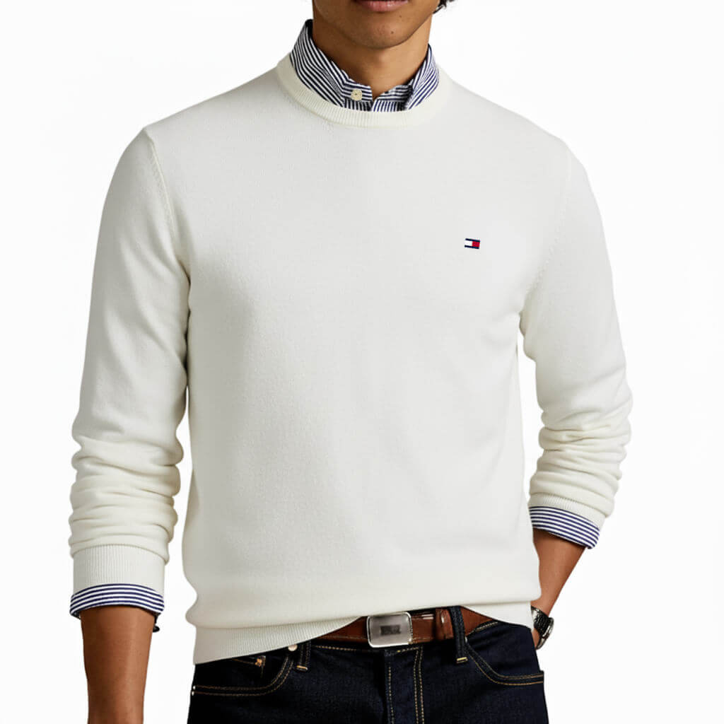 Pull Piqué TMM Col Rond en coton – Image 10