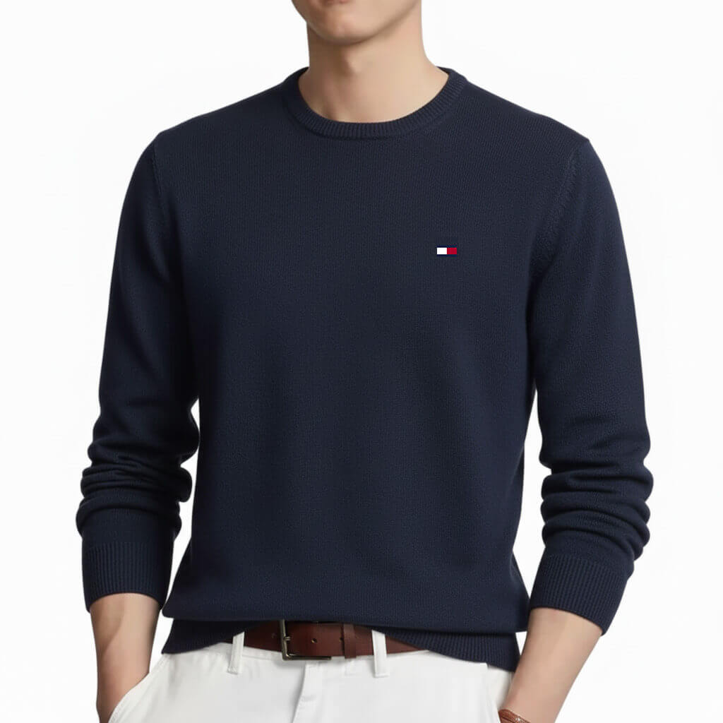 Pull Piqué TMM Col Rond en coton – Image 8