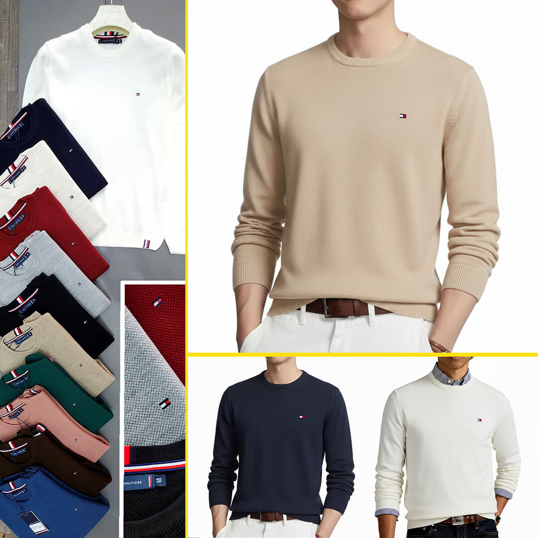 Pull Piqué TMM Col Rond en coton